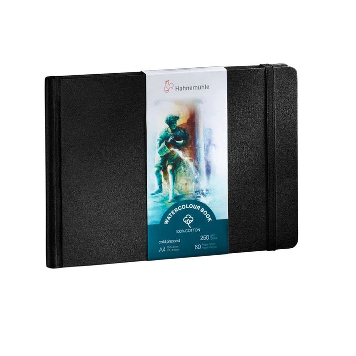 Hahnemühle Watercolour Book 100% Cotton, 250g/m², matt, oberflächengeleimt, 30 Blatt/60 Seiten, Aqua