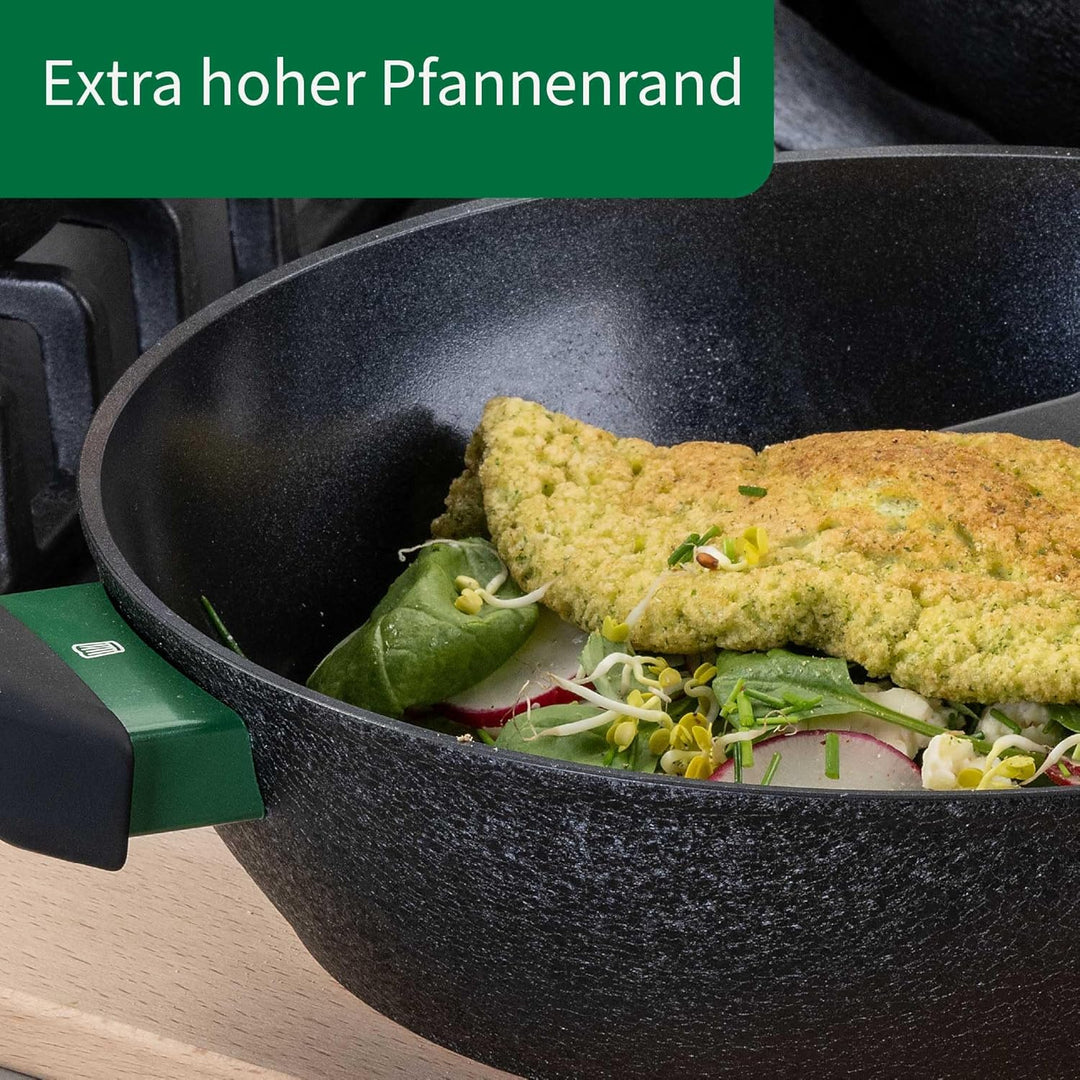 Chefkoch trifft Fackelmann - Keramik-Pfanne Hamburg Ø 28 cm, Antihaftbeschichtung, für alle Herdarte