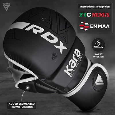 RDX MMA Handschuhe für Kampfsport Grappling Training, Maya Hide Leder Kara Sparring Handschuhe, Punc