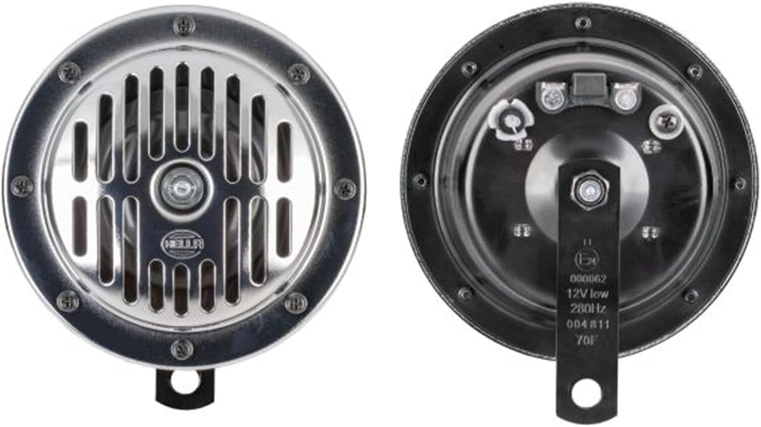 HELLA Horn - HEAVY DUTY HORN S130 SET - 24V - 118dB(A) - Frequenzbereich: 280/380Hz - Tiefton/Hochto