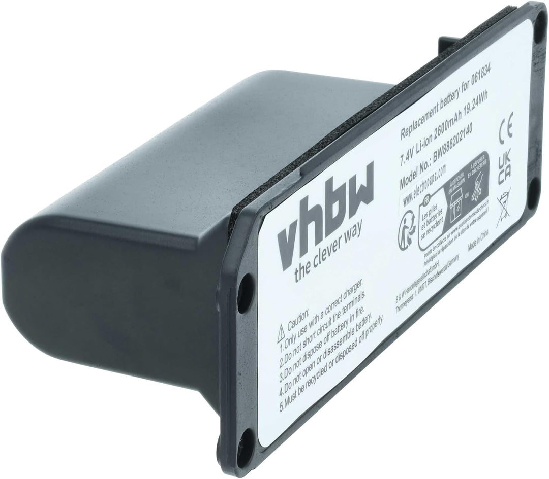 vhbw Akku kompatibel mit Bose SoundLink 413295, Mini Lautsprecher Boxen Speaker (2600 mAh, 7,4 V, Li