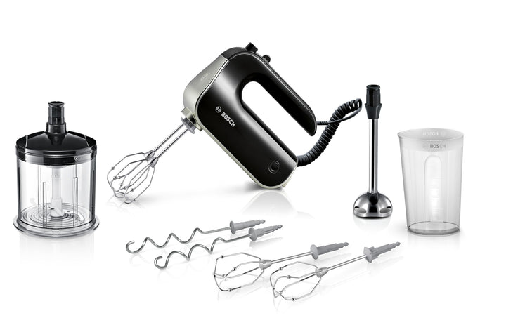 Bosch Handrührer HomeProfessional MFQ4885DE, 2 Rührbesen, 2 Edelstahl-Knethaken, Zerkleinerer, Pürie
