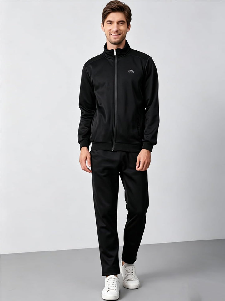FTCayanz Trainingsanzug Herren Jogginganzug Langarm Reissverschluss Jogging Anzug Sweatshirt für Fre