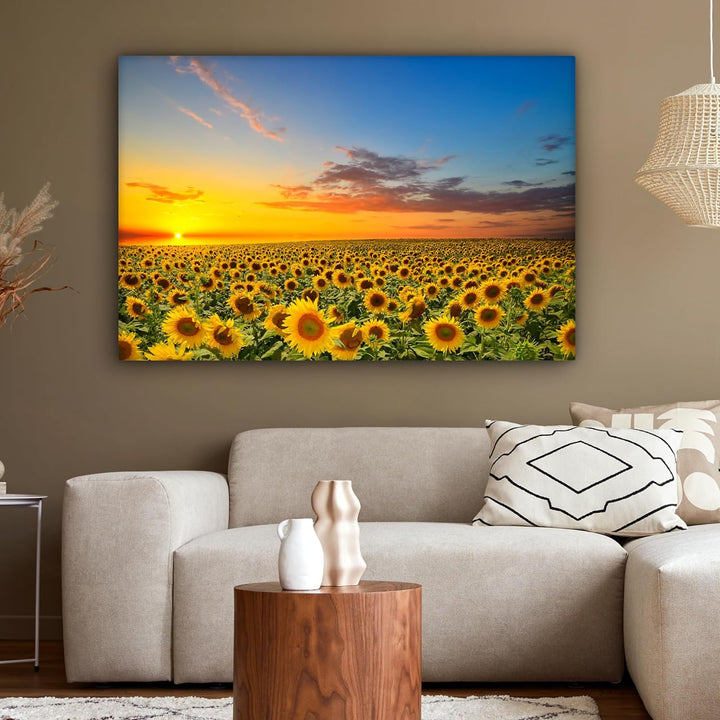 MuchoWow© Bild auf Leinwand Gross 120x80 cm XXL Schlafzimmer Bilder Wand Deko Wohnzimmer Modern Wand