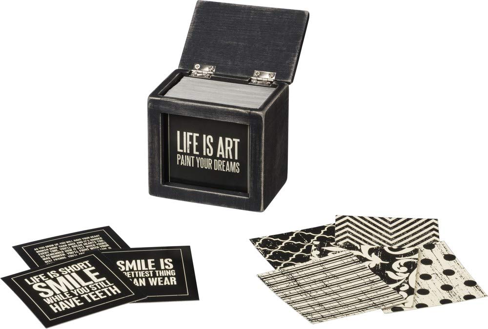 Primitives by Kathy Klappbox Size 3.63" x 3.50" x 2.13" Worte der Weisheit, SIZE 3.63" x 3.50" x 2.1