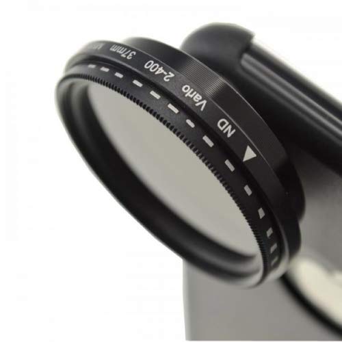 System-S ND Filter 37 mm Set Neutraldichtefilter Graufilter mit Hülle für iPhone XS