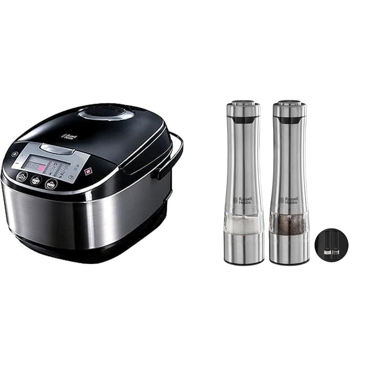 Bundle Set: Russell Hobbs Multikocher [11-in-1: Reiskocher, Schongarer, Dampfgarer, Slow Cooker, Bac