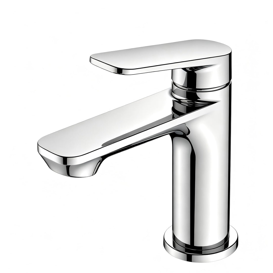 BELZ Wasserhahn Bad Einhebel Mischbatterie aus Messing, Wasserhahn fürs Badezimmer, Wassersparend &amp;