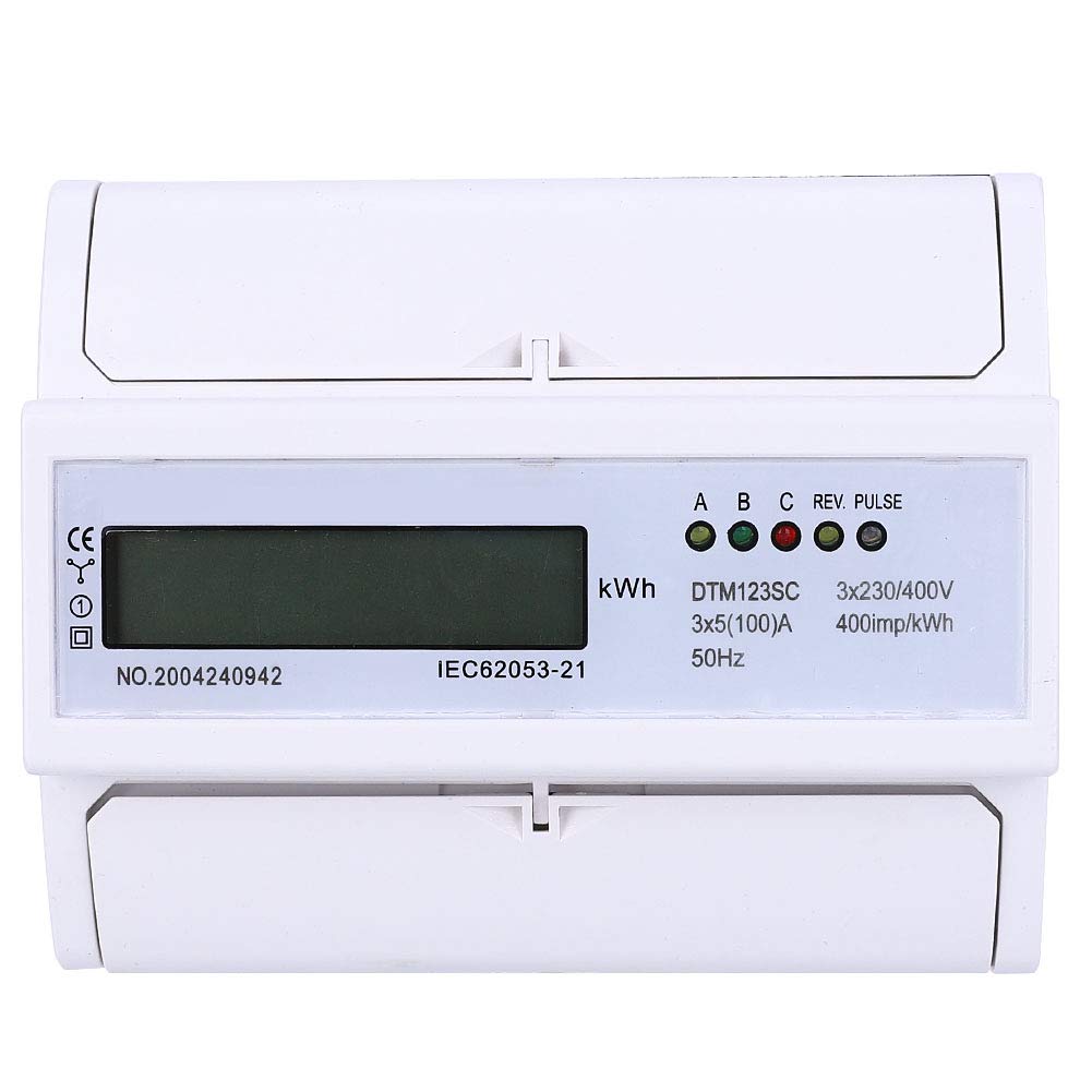 230 / 400v 5-100a Energieverbrauch Digitaler Elektrischer Kwh-zähler 3-phasen-kwh-zähler Mit Lcd
