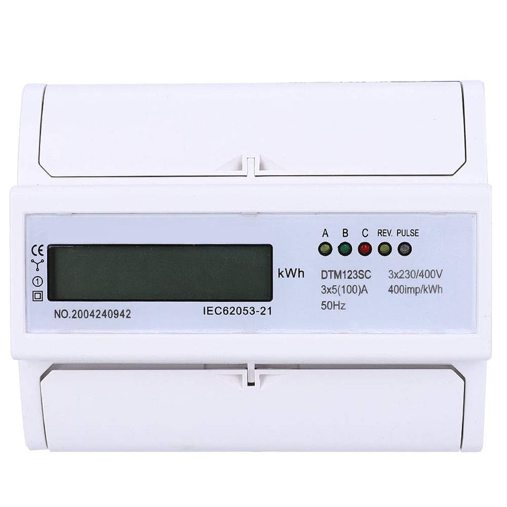 230 / 400v 5-100a Energieverbrauch Digitaler Elektrischer Kwh-zähler 3-phasen-kwh-zähler Mit Lcd