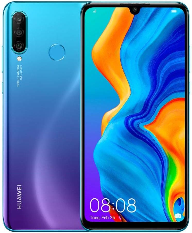 HUAWEI P30 Lite (128 GB, 4 GB RAM) 6,15" Display, AI Triple-Kamera, Dual-SIM globale GSM-Fabrik entr