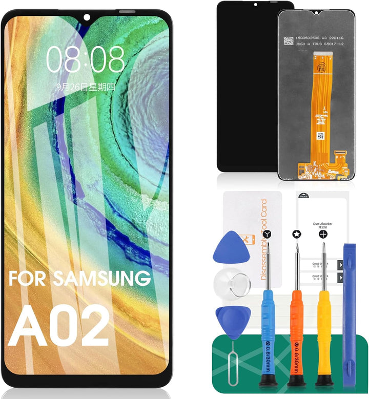 SRJTEK Für Samsung Galaxy A02 LCD-Bildschirm für Samsung A02 Bildschirm Ersatz A022 LCD Display SM-A