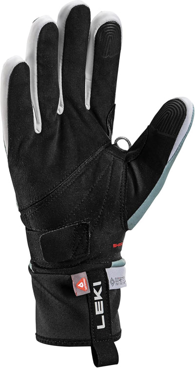 LEKI Damen PRC ThermoPlus Shark Handschuhe EU 8.5 black-ice green, EU 8.5 black-ice green