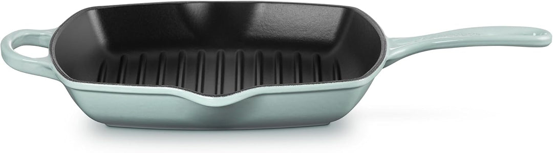 LE CREUSET Signature Gusseisen-Grillpfanne, Quadratisch, 26 cm, Für alle Herdarten inkl. Induktion g