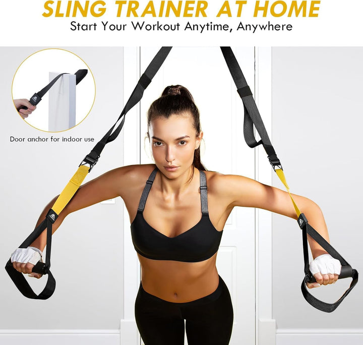 Flintronic Schlingentrainer, Sling Trainer Set für EIN Ganzkörpertraining, Schlingentrainer für Zuha