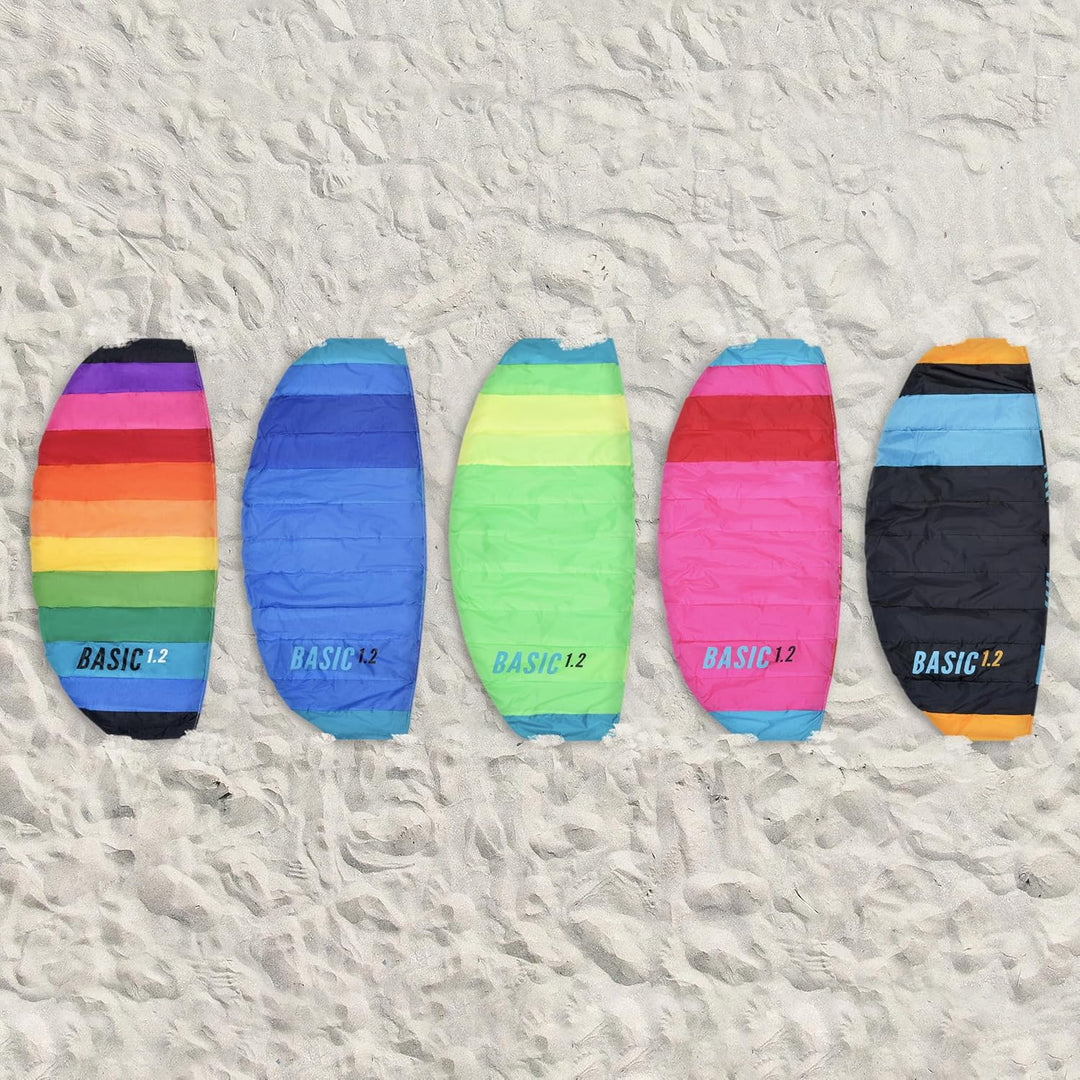 Wolkenstürmer Paraflex Basic Lenkmatte 1.2 (blau-türkis) - Kleiner Kite für Kinder ab 6 Jahre - Lenk