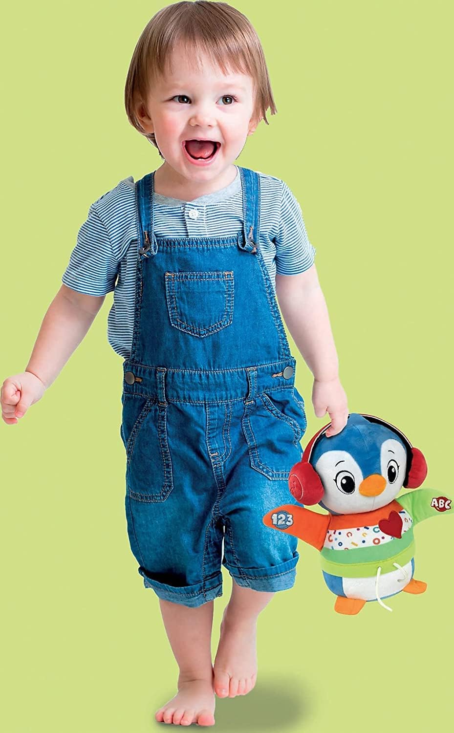 Clementoni Baby Tanz-mit-Mir Pinguin für Kleinkinder ab 12 Monaten - Interaktives Babyspielzeug mit