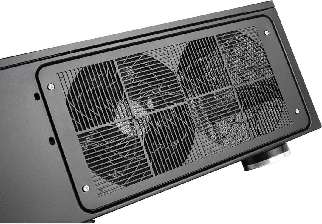 SilverStone Technology SST-GD08B - Grandia HTPC ATX Desktop Gehäuse mit hochleistungsfähigem und ger