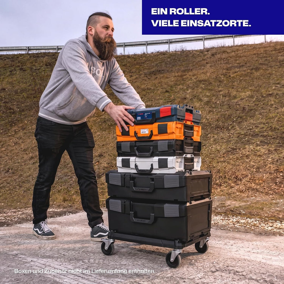 L-BOXX Roller Transportwagen für Werkzeugkoffer bis 200kg mit Bremse, mobil | für L-BOXX G und G4, X