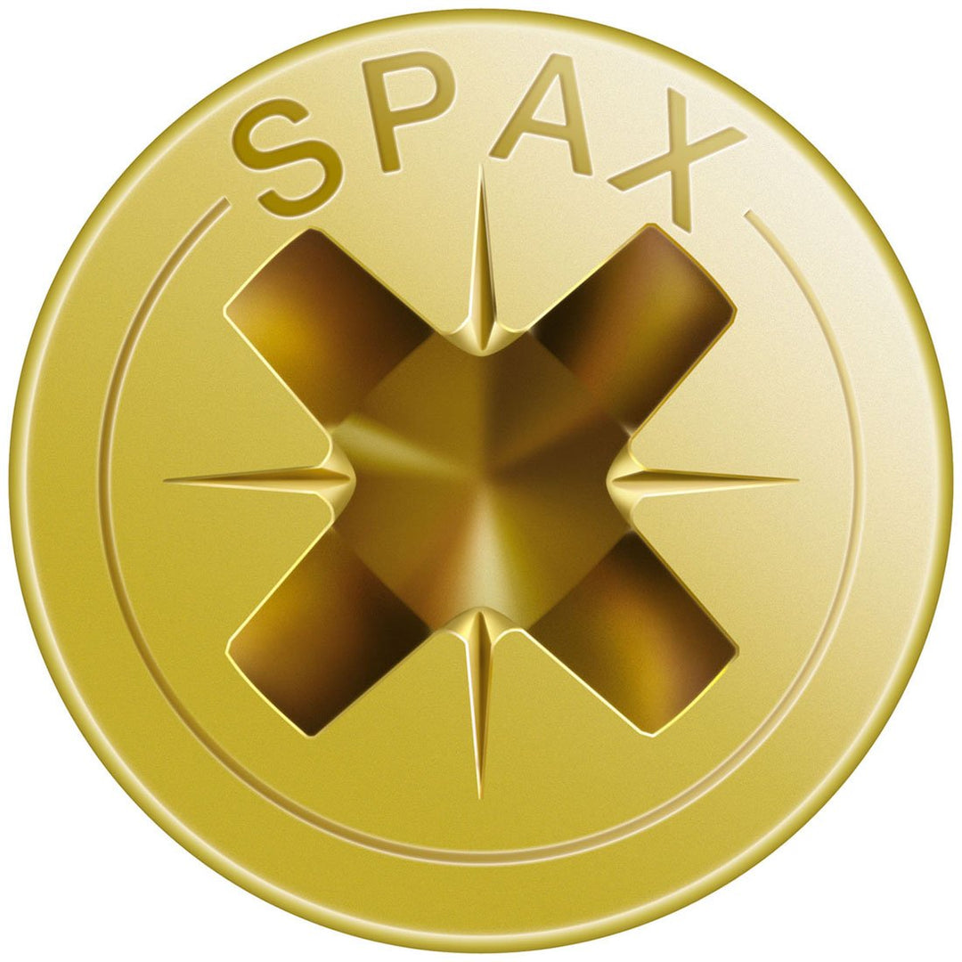 SPAX Universalschraube, 4,5 x 45 mm, 500 Stück, Kreuzschlitz Z2, Senkkopf, Teilgewinde, 4CUT, YELLOX