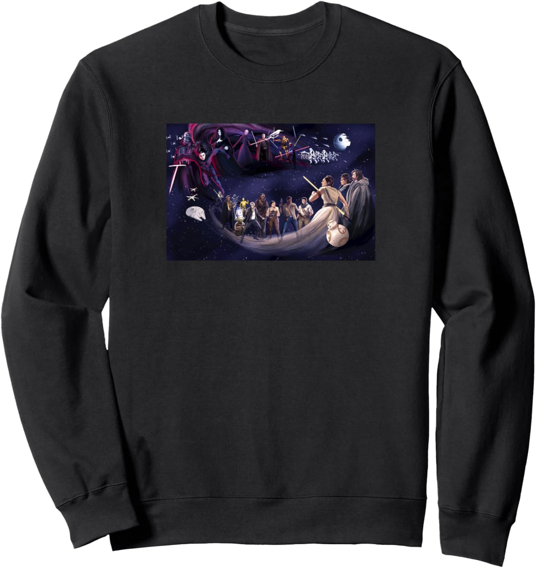Star Wars Exklusives Wandbild mit hellen und dunklen Seiten Sweatshirt
