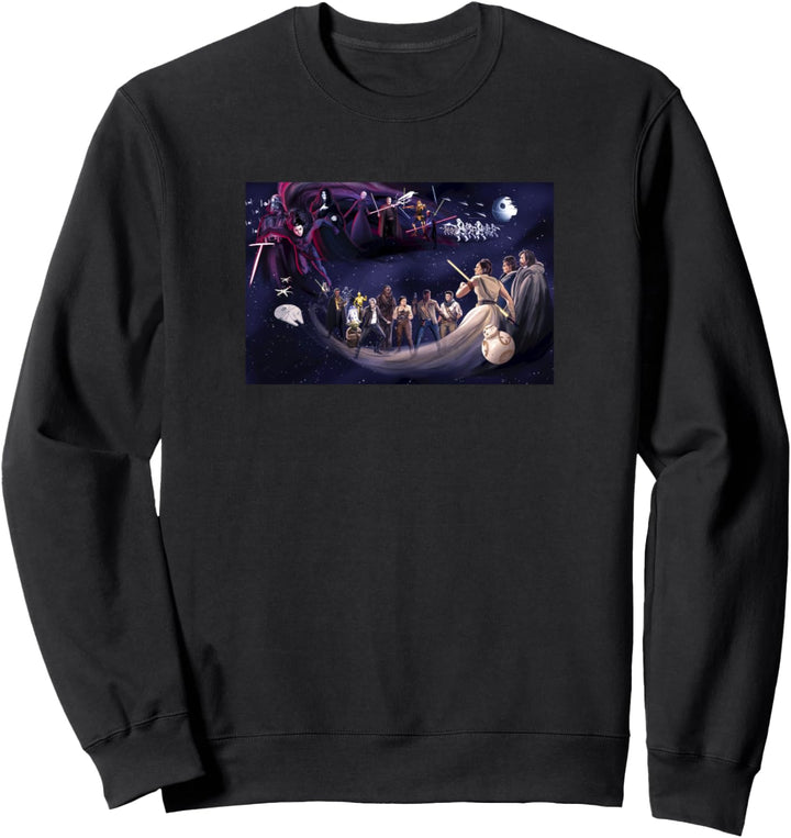 Star Wars Exklusives Wandbild mit hellen und dunklen Seiten Sweatshirt
