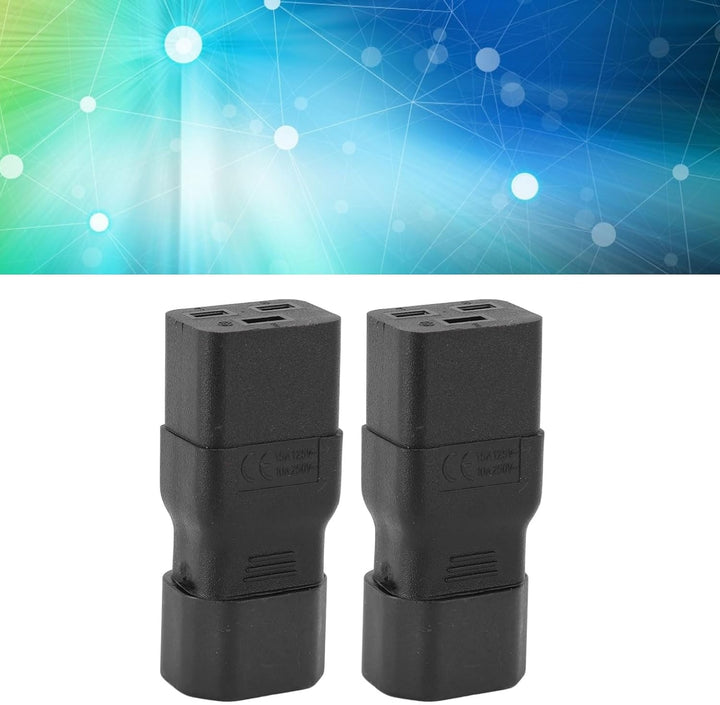 IEC320 C14 Bis IEC320 C19 Power Adapter, IEC Male -to Female Adapter Server PDU Conversion Plug -ups