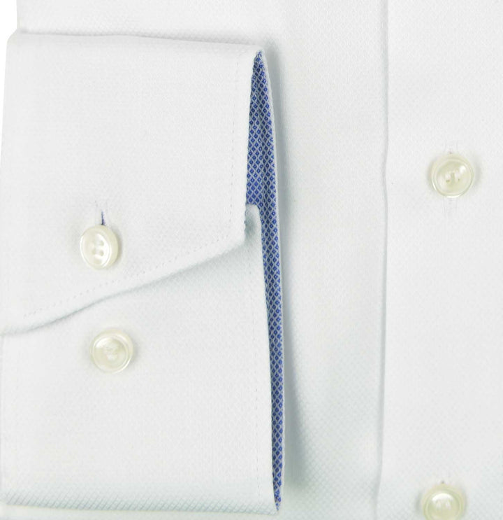 Marvelis Modern Fit Hemd weiss strukturiert 38 Weiss 00, 38 Weiss 00