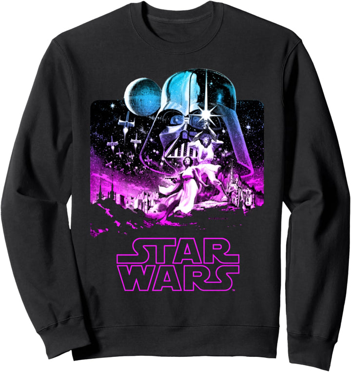 Star Wars Classic Movie Poster Galaxy Fill Sweatshirt