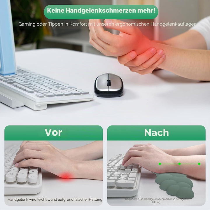 MoKo Wolke Handgelenkauflage, Ergonomisch Weich Cloud Handauflage Tastatur Maus Handballenauflage Se