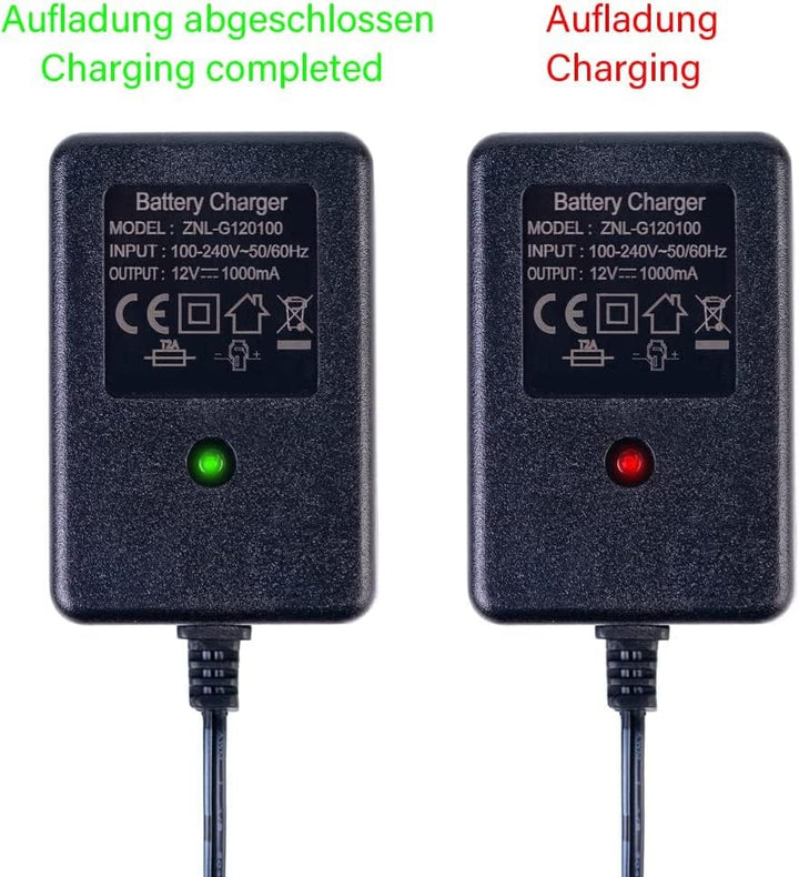 12 Volt Batterieladegerät für Aufsitzspielzeug 12V Kinder Aufsitzauto Ladegerät, 12V Elektroauto Auf