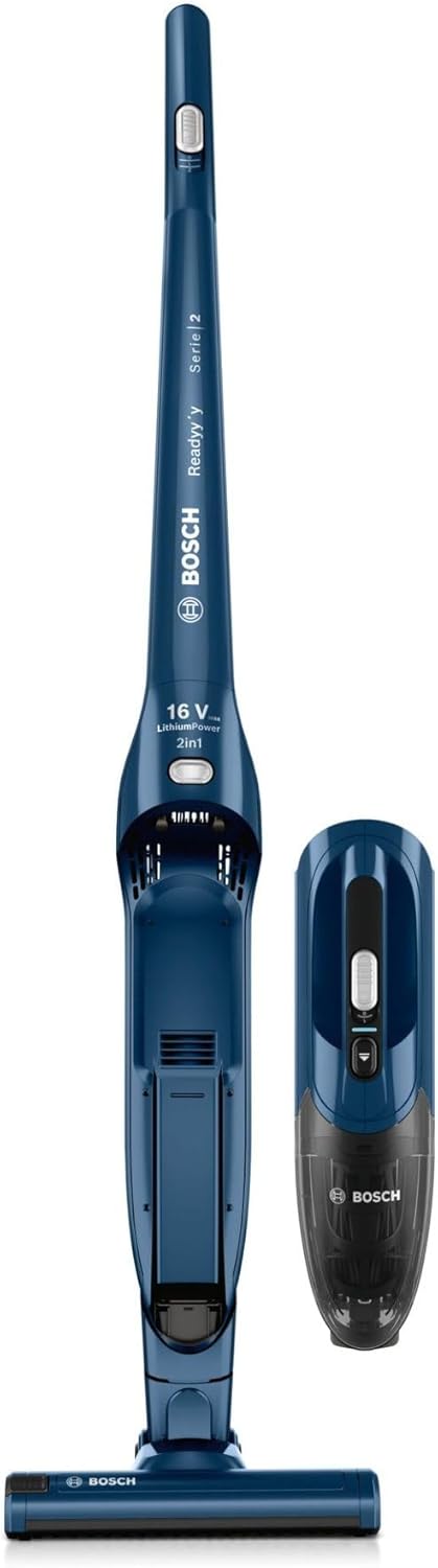 Bosch Elettrodomestici, BBHF216 Ready'y Serie 2 16 Vmax wiederaufladbare elektrische Besen, Night Bl