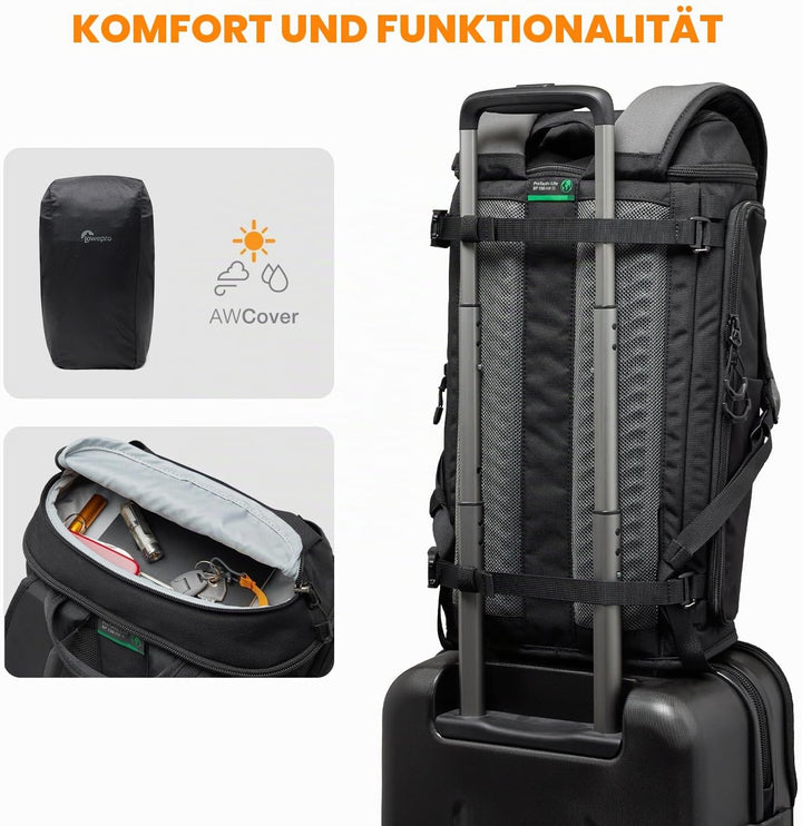 Lowepro ProTactic Lite BP 150 AW III Laptop-Rucksack, Zugriff oben u. seitlich, Profi-Kameratasche,