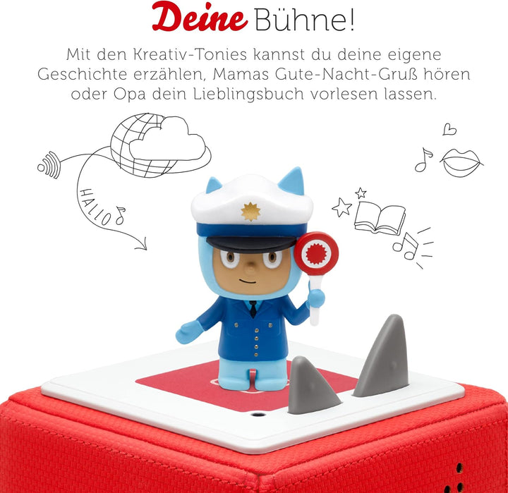 tonies Hörfigur für Toniebox, Kreativ Polizist, zum Selbstbespielen, 90 Minuten Speicher für eigene