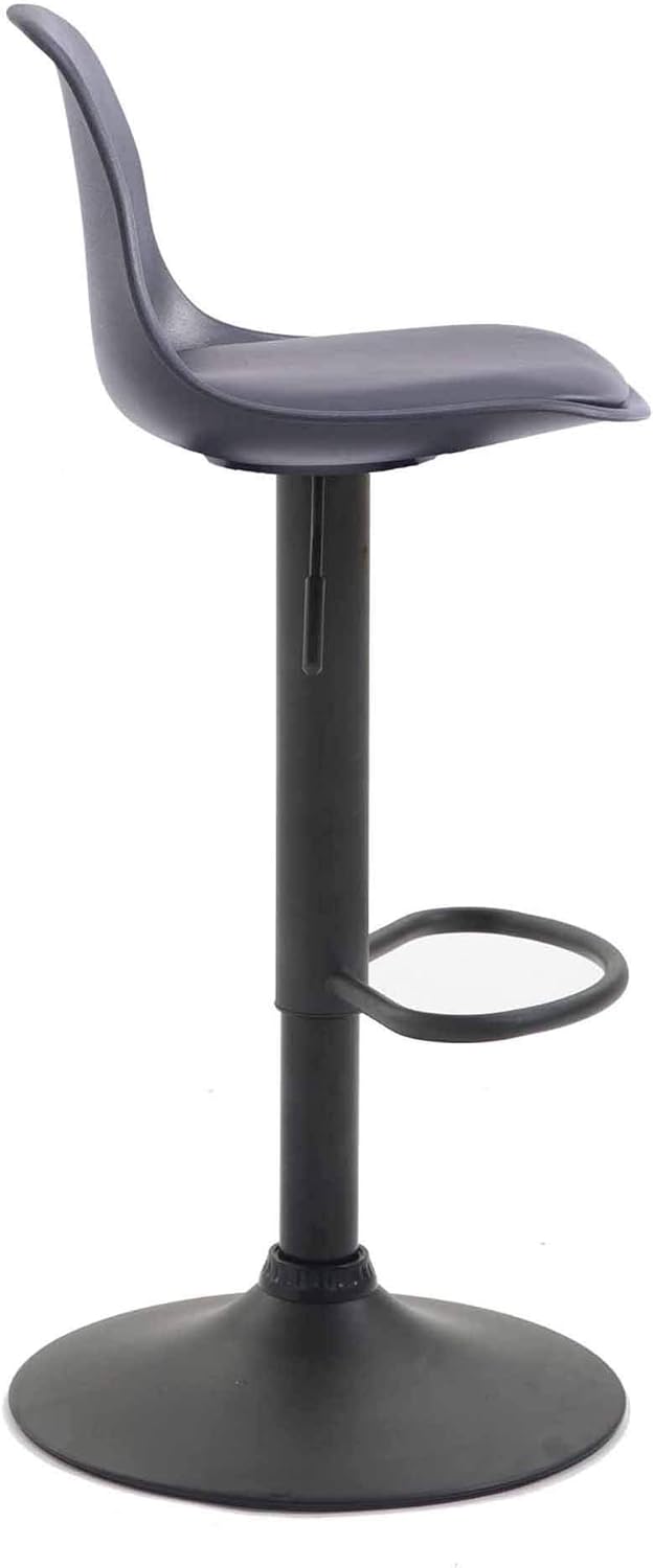 CLP 2er Set Thekenhocker Kiel Kunststoff I Barhocker Mit Polsterung Und Kunstlederbezug I Barstuhl M