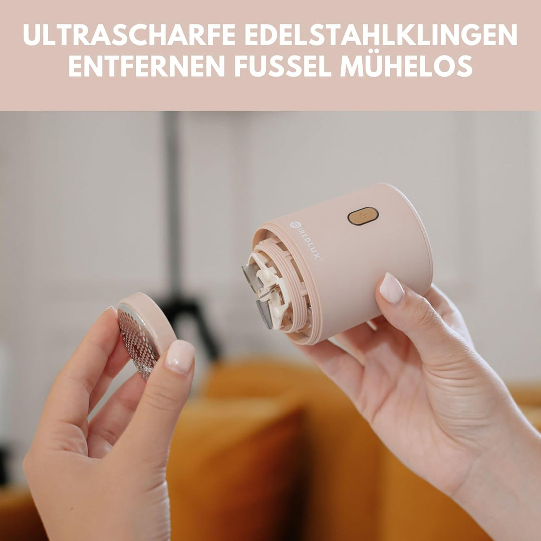 Fusselrasierer elektrisch – Fusselentferner & Entfussler für Kleidung, kompakt & tragbar – wiederauf