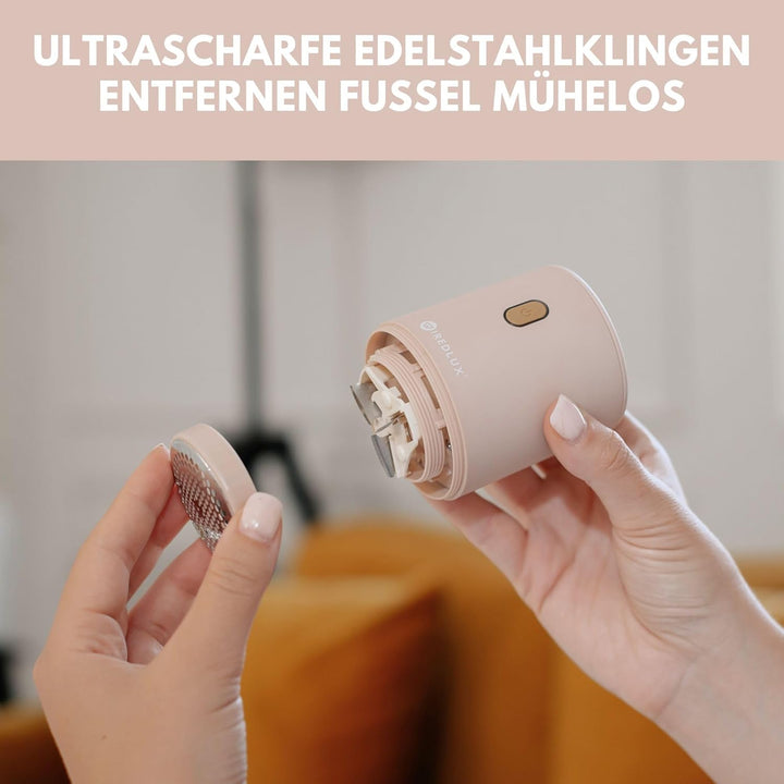 Fusselrasierer elektrisch – Fusselentferner & Entfussler für Kleidung, kompakt & tragbar – wiederauf