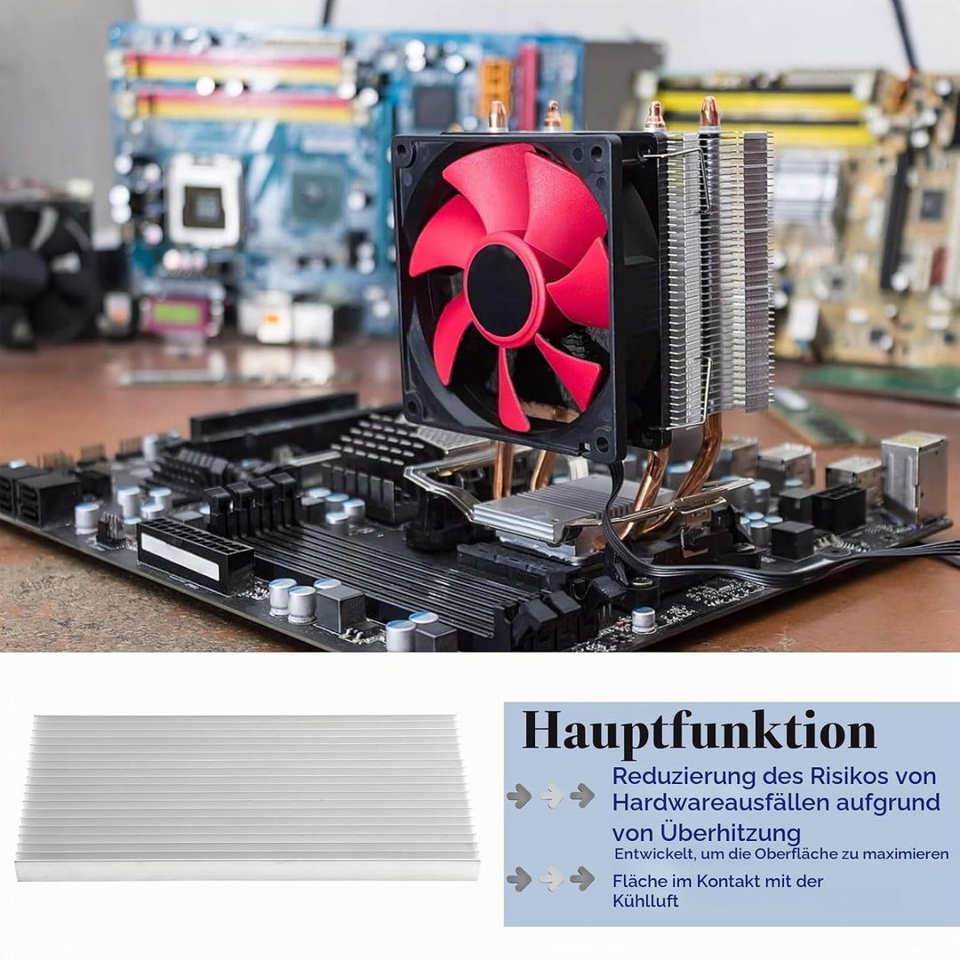 Kühlkörper, 1 Stück Aluminium Kühlkörper Kühlkörper für Hochleistungs LED Lichttransistor Halbleiter