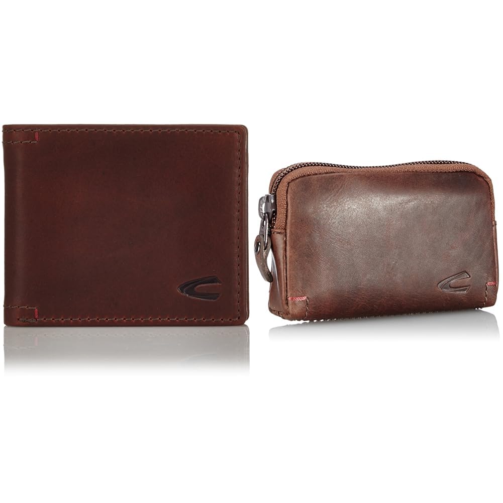 camel active bags Salamanca Herren Geldbörse Klein Querformat Leder Dunkelbraun 11 x 2 x 9 Bundle mi