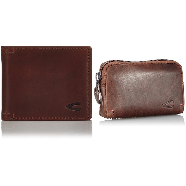 camel active bags Salamanca Herren Geldbörse Klein Querformat Leder Dunkelbraun 11 x 2 x 9 Bundle mi