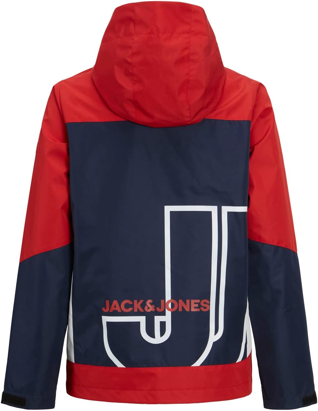 JACK & JONES Herren Jcologan Light Jacket Jnr Jacke 128 Navy Blazer/Detail:POMPEIANRED/WHITE BLOCKIN