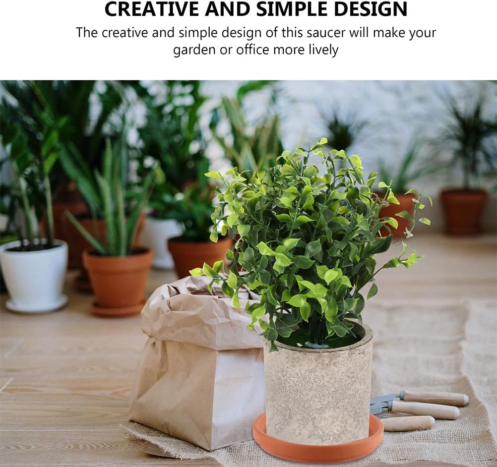 UPKOCH 5 Stücke Ton Blumentopf Untersetzer Terracotta Runde Pflanzentopf Untertasse Terrakotta Pflan