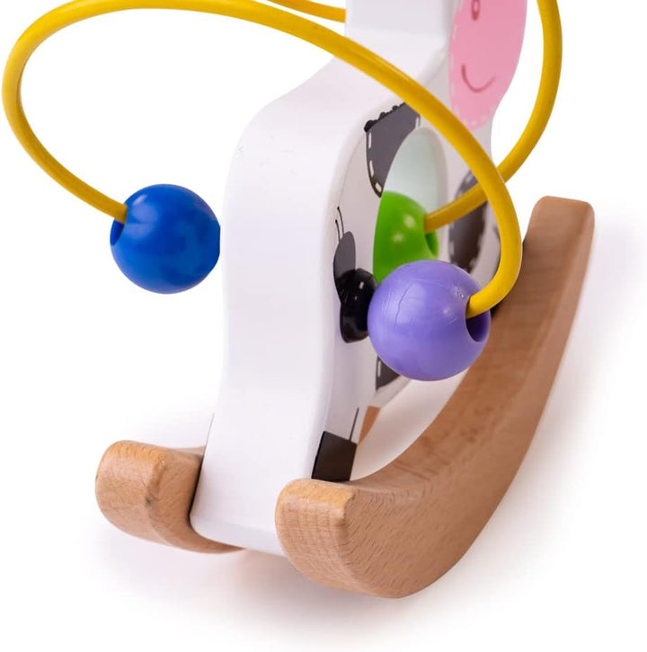 Bigjigs Toys Schaukelnde Motorikschleife (Kuh)