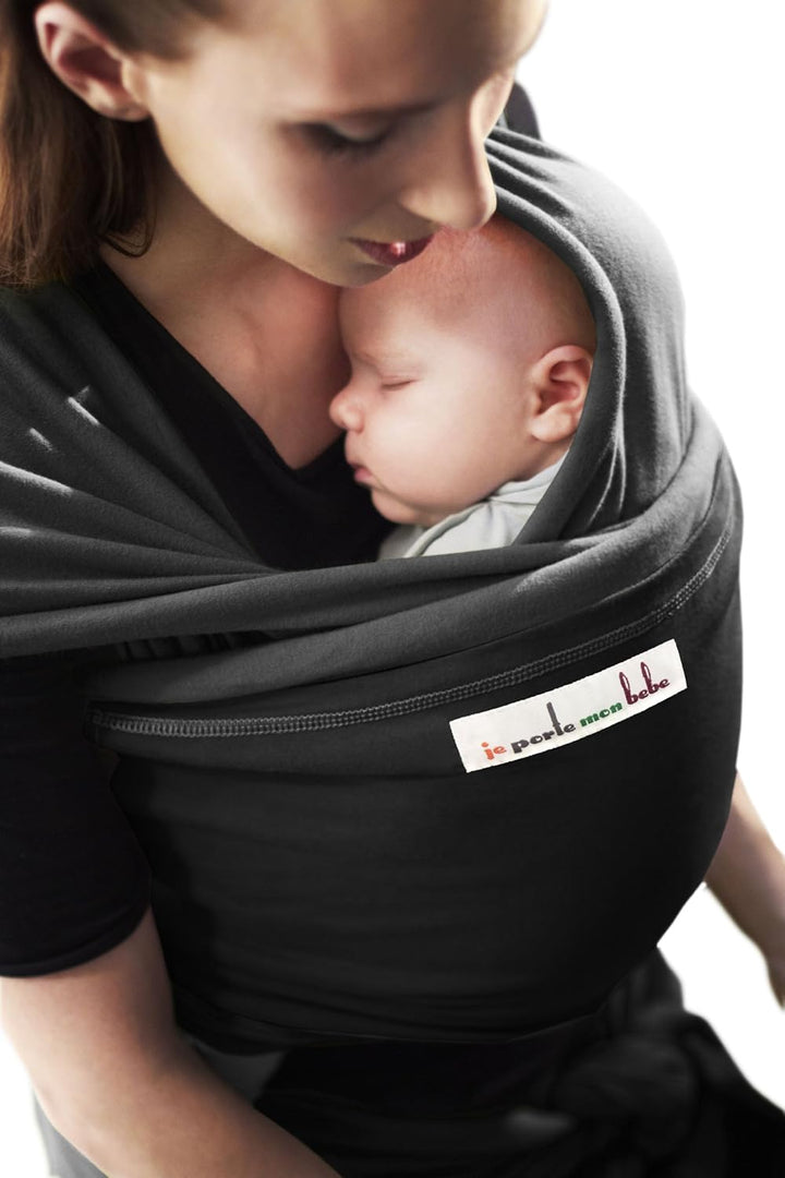 Je Porte Mon Bébé Tragetuch, Schwarz/Anthrazit Anthrazit / Schwarz, Anthrazit / Schwarz