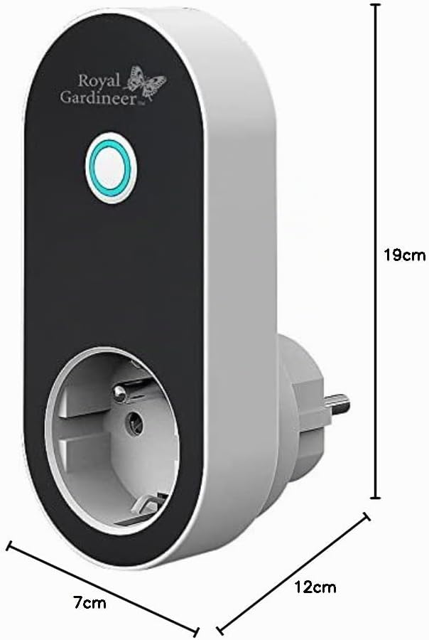 Royal Gardineer Bewässerung WLAN: WLAN-Bewässerungscomputer, Bewässerungsventil, 4-Wege-Verteiler, A