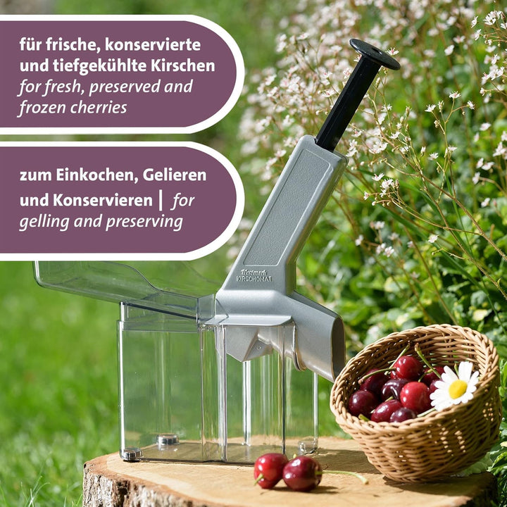 Westmark Kirschenentkerner mit Schütte und grosser Kernkassette, inklusive Verschleissteil-Set 4tlg.