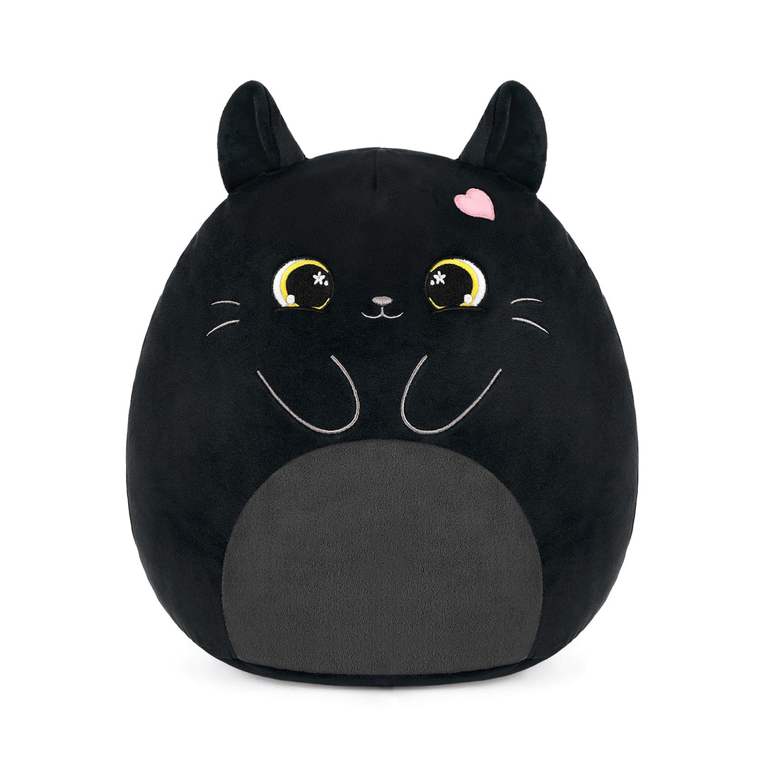 shownicer Plüschtier Katze Kuscheltier Stofftier Kawaii Katze Plüsch Kissen Spielzeug Geschenk für E