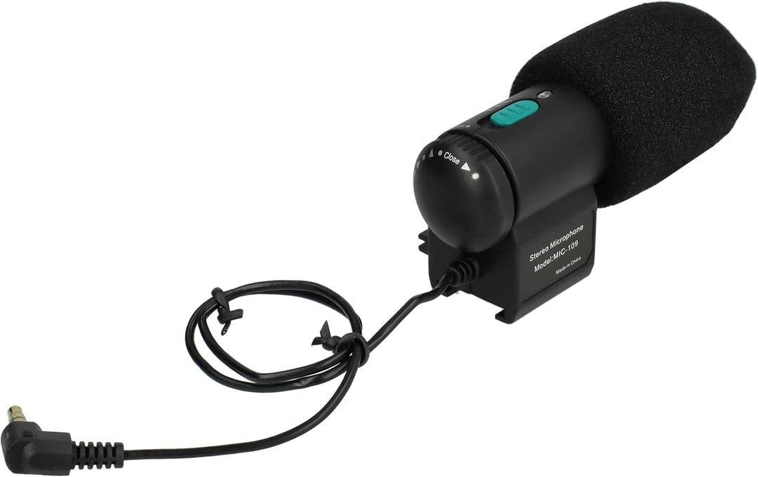 vhbw externes Stereo Mikrofon kompatibel mit Canon EOS 760D, EOS 1000D, EOS M.
