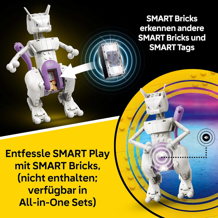 LEGO Pokémon SMART Play: Mewtwus Ausbruch aus dem Labor - kompatibles interaktives Set mit SMART Tag