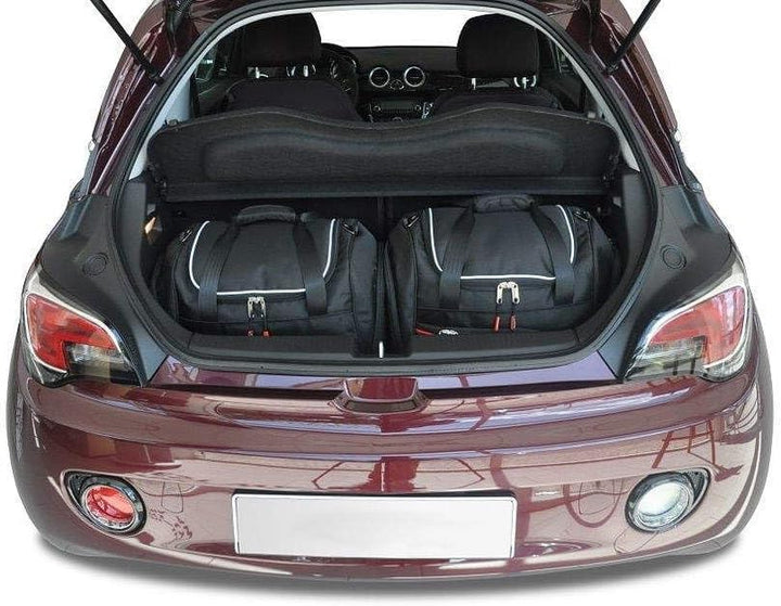 KJUST Dedizierte Kofferraumtaschen 2 stk kompatibel mit OPEL ADAM I 2012-2019